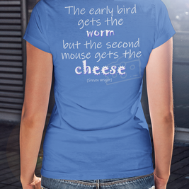 The Early Bird Gets ... (Women's Triblend Tee)