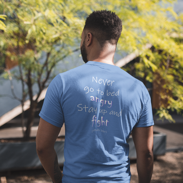 Never Go to Bed Angry (Triblend Crew Tee)