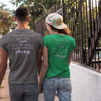 The Early Bird Gets (Women's Boyfriend Tee)
