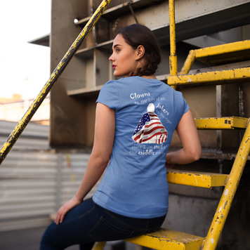 Clowns to the Left; Jokers to the Right (Women's Triblend Tee)
