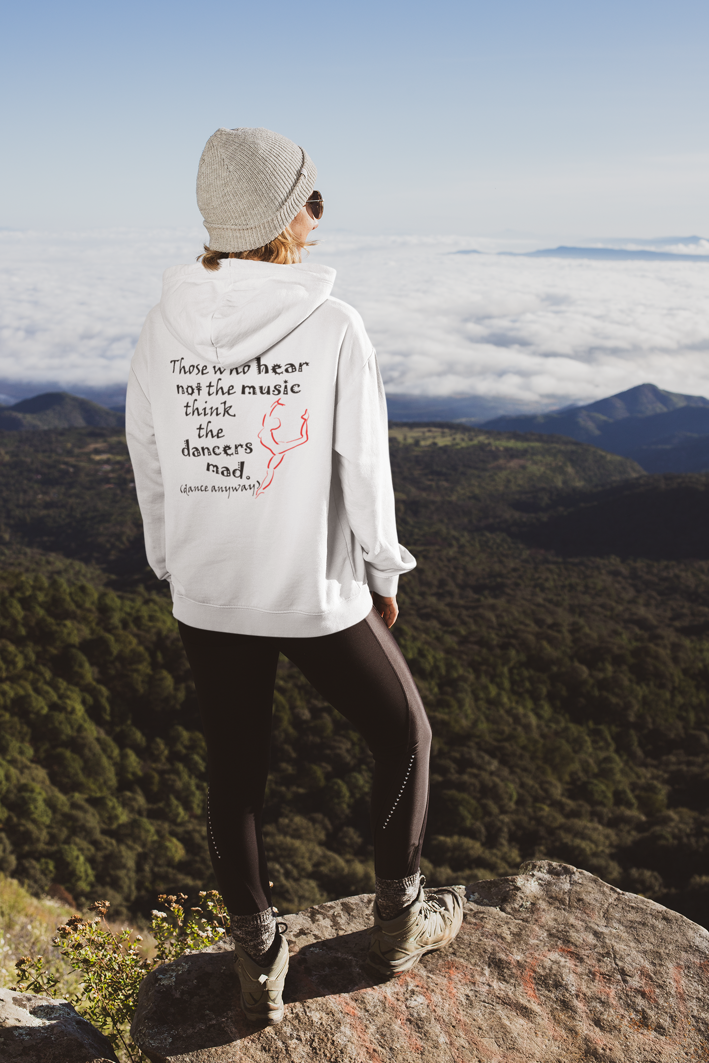 Ballerina; Those Who Hear Not the Music (adidas® Fleece Hoodie)