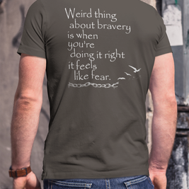 Weird Thing About Bravery (Triblend Crew Tee)