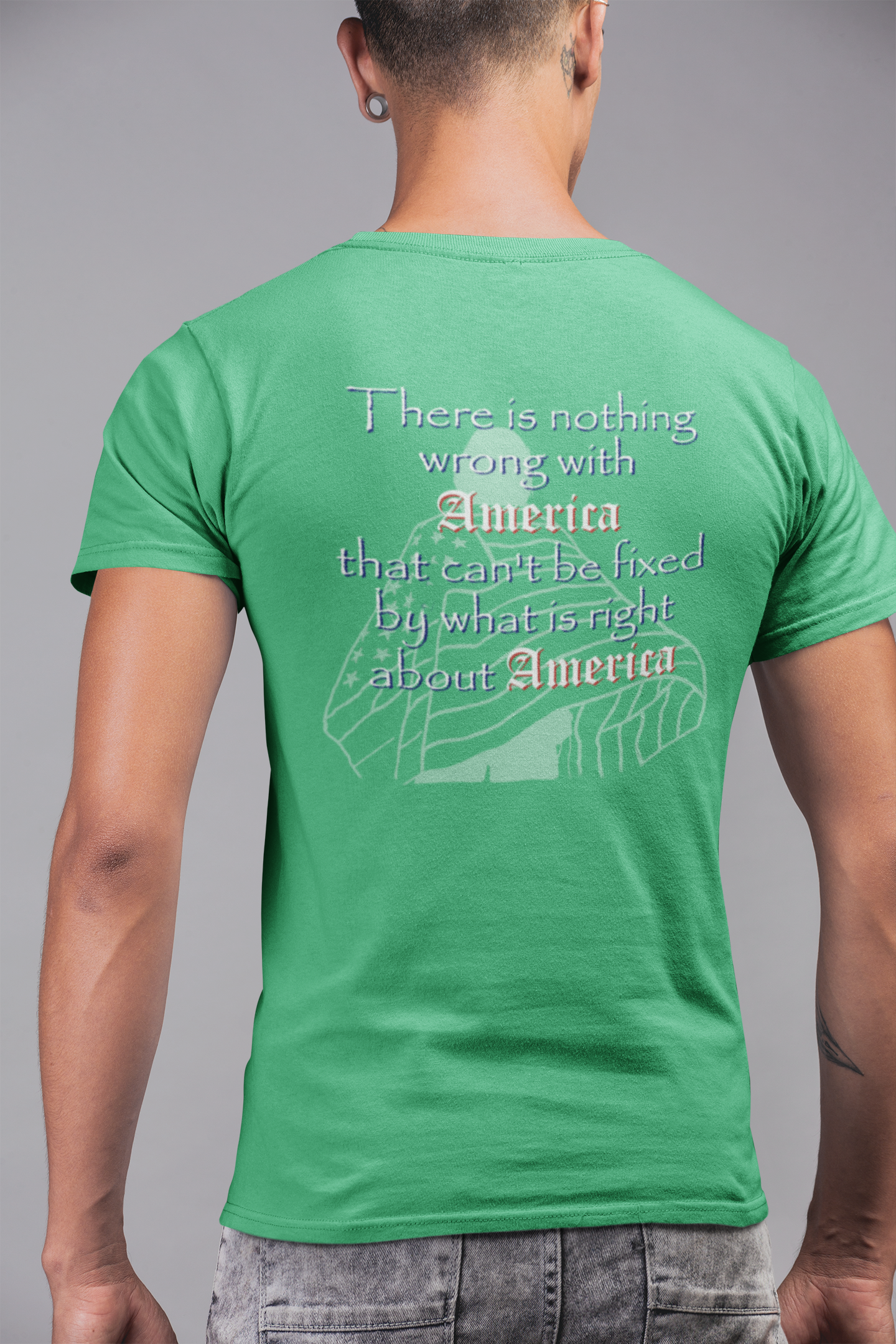 Nothing Wrong with America That (Triblend Crew Tee)