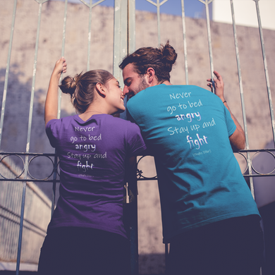 Never Go to Bed Angry (Women's Boyfriend Tee)