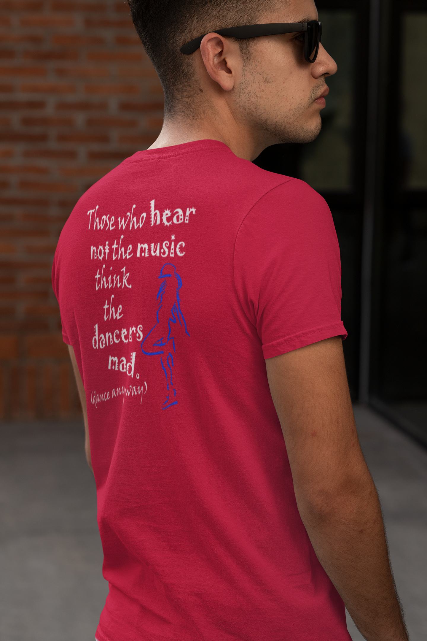 Hip Hop Girl; Those Who Hear Not the Music (Cotton Crew Tee)