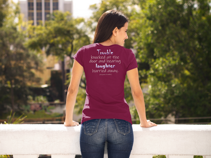 Trouble Knocked at the Door (Women's Boyfriend Tee)