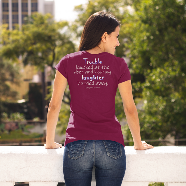 Trouble Knocked at the Door (Women's Boyfriend Tee)